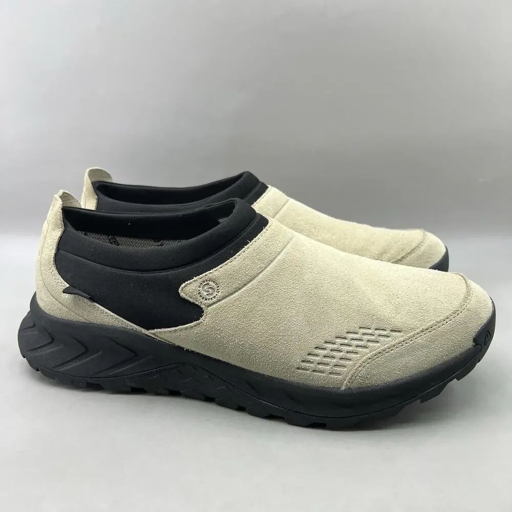 KEEN TTS Moc Waterproof Slip On Shoes Men Size 12 Beige Suede Comfort Sneakers
